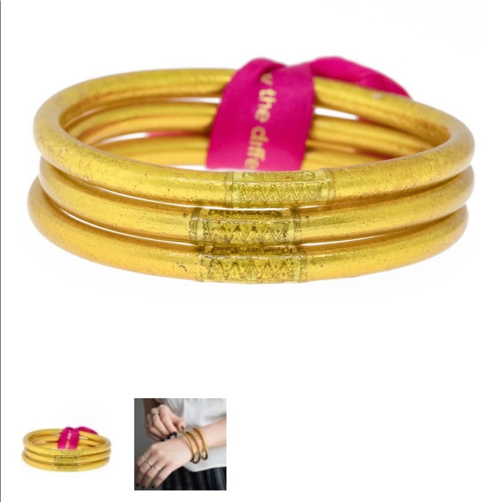 Budhagirl gold bangles — medium